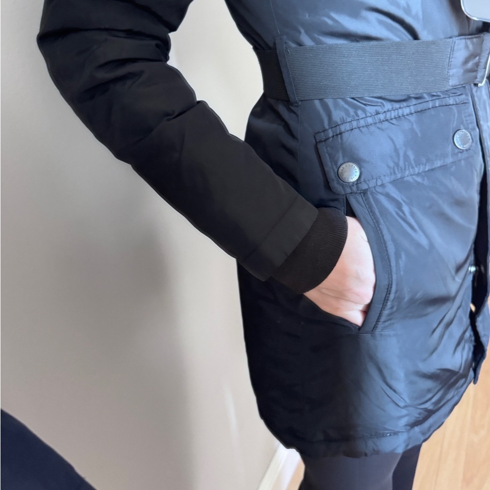 BROOKS BROTHERS Winter Black Coat In XS Petite - Picture 5 of 17